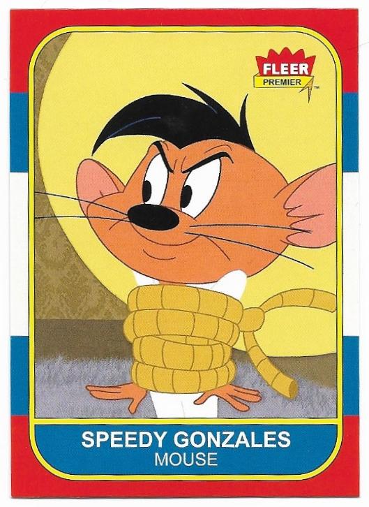2024 Fleer Retro Looney Tunes 1986-87 Fleer SP card 86F-47 Speedy Gonzales (1:72)