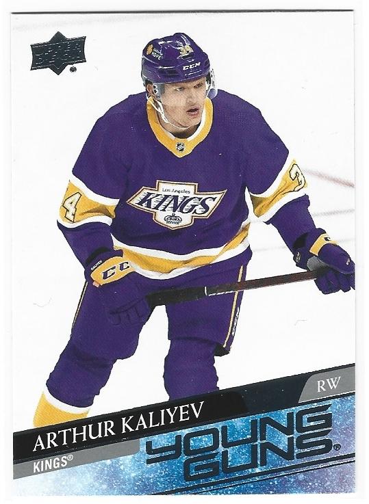 Arthur Kaliyev 2020-21 Upper Deck Young Guns Rookie card #701