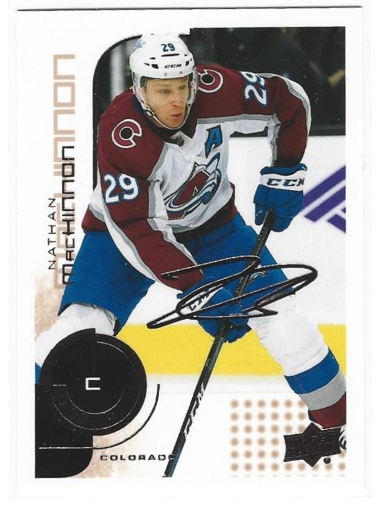 Nathan MacKinnon 2022-23 Upper Deck MVP 20th Anniversary card #90