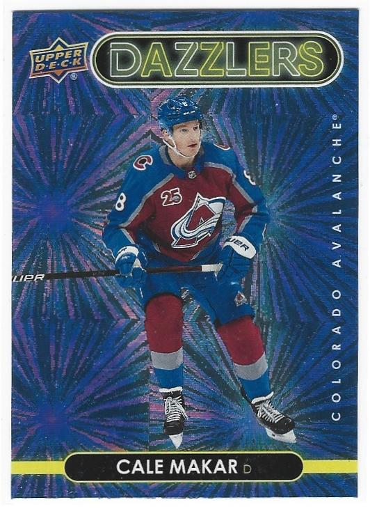 Cale Makar 2021-22 Upper Deck Purple Dazzlers card DZ-14