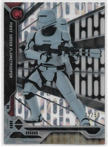 2017 Star Wars High Tek Troopers card TR-4 First Order Flametrooper #d 22/50