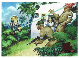 2013 Topps Mars Attacks Invasion Early Missions card 2 Disaster at Marshall Island