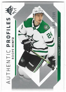 Roope Hintz 2023-24 SP Hockey Authentic Profiles AP-17 #d 0996/1299