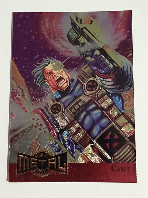 1995 Marvel Metal Metal Blaster card # 1 of 18 Cable