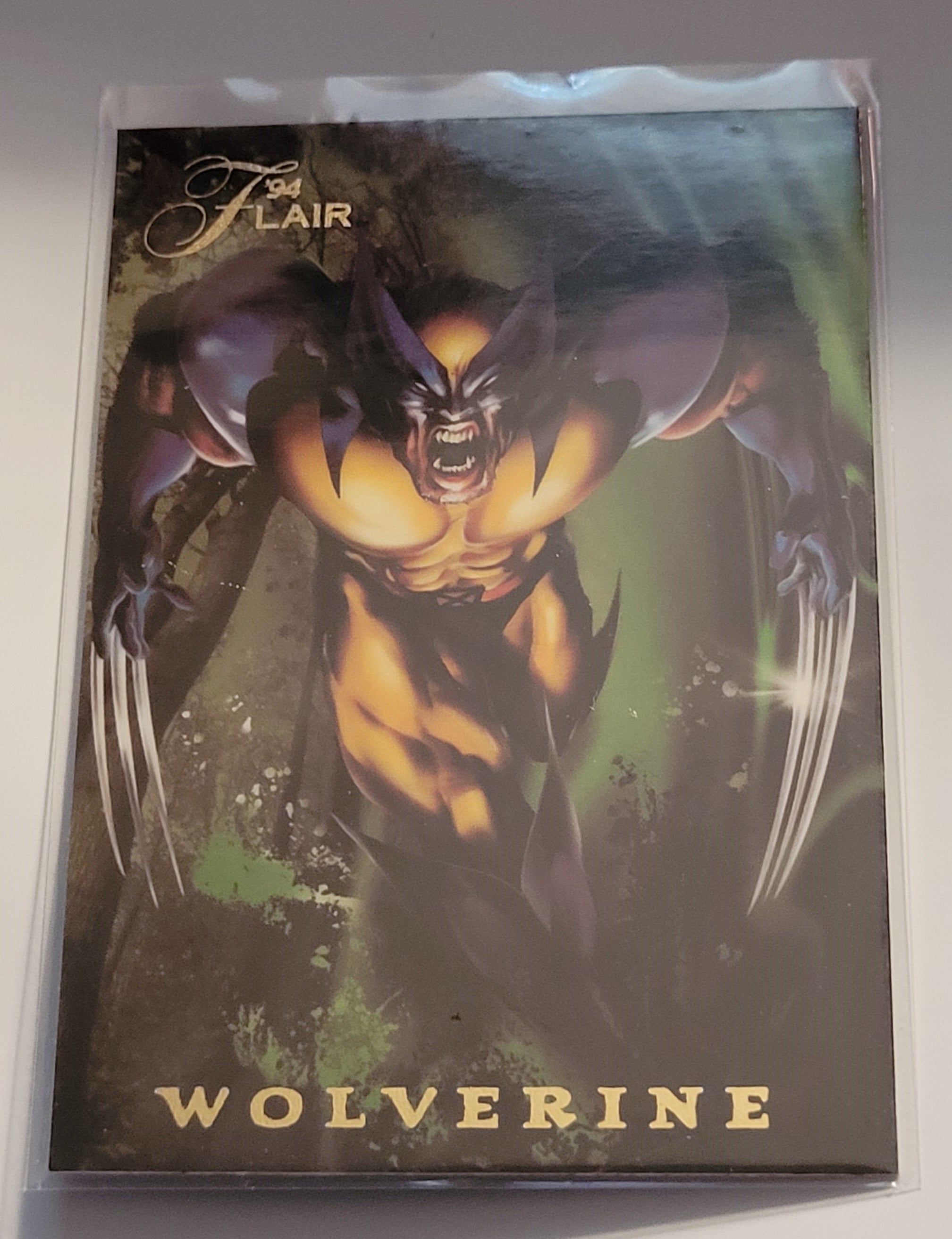 1994 Flair Marvel Annual Power Blast card 8 of 18 Wolverine