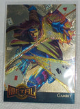 1995 Marvel Metal Gold Blaster card # 4 of 18 Gambit