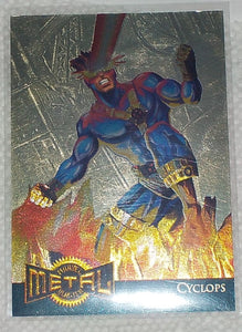 1995 Marvel Metal Gold Blaster card # 3 of 18 Cyclops