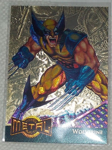1995 Marvel Metal Gold Blaster card # 18 of 18 Wolverine