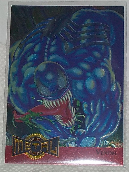 1995 Marvel Metal Metal Blaster card # 16 of 18 Venom