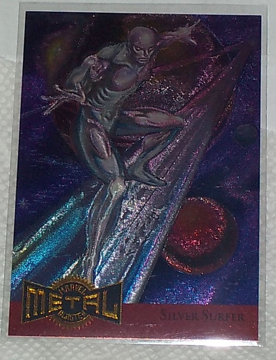 1995 Marvel Metal Metal Blaster card # 11 of 18 Silver Surfer