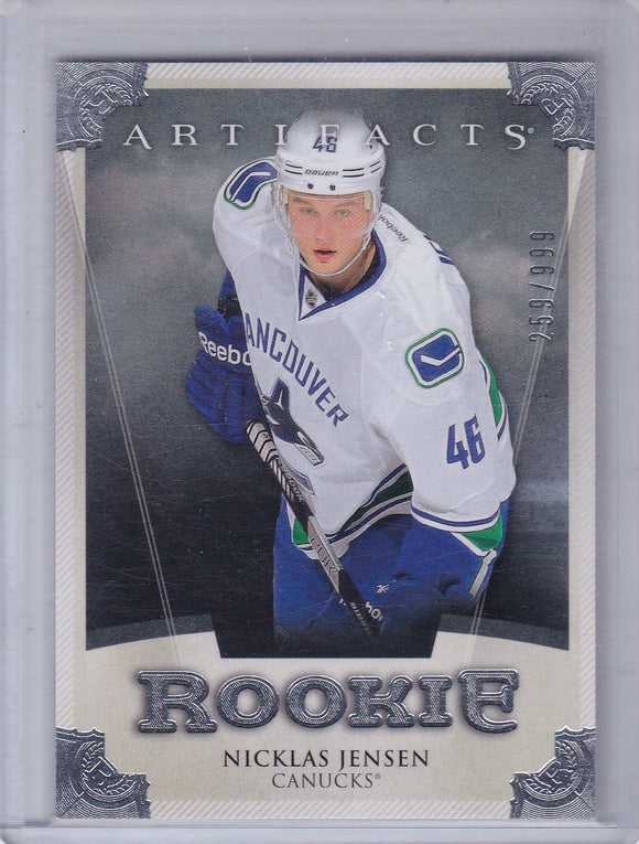Nicklas Jensen 2013-14 Artifacts Rookie card 185 #d 259/999