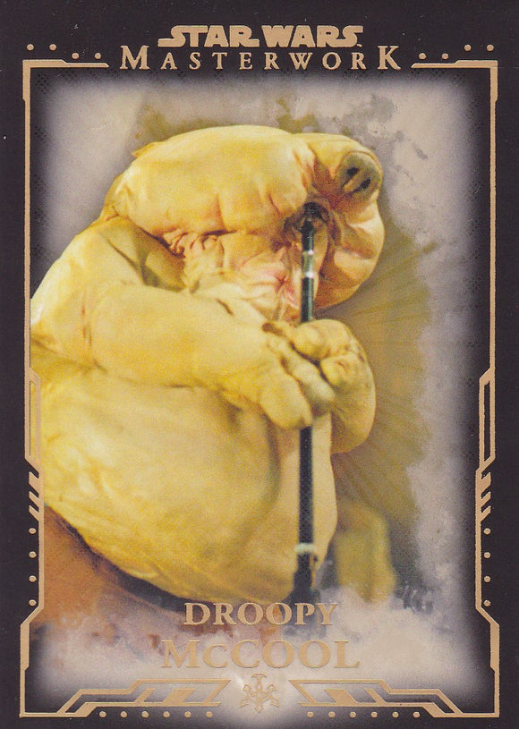 2015 Star Wars Masterwork card # 46 Droopy McCool Silver #d 99/99