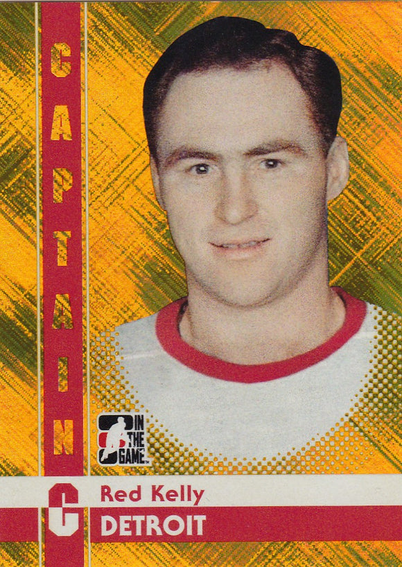 Red Kelly 2011-12 ITG Captain C card # 67 Gold Parallel