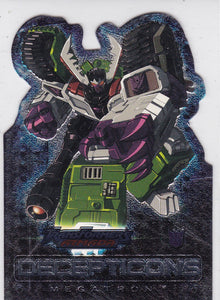2003 Fleer Transformers Armada Die Cut Foil card 5 of 9 AD Megatron
