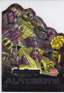 2003 Fleer Transformers Armada Die Cut Foil card 6 of 9 AD Scavenger