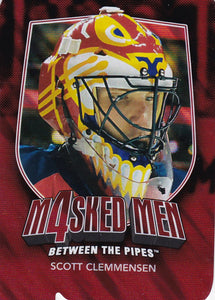 Scott Clemensen 2011-12 Between The Pipes Masked Men 4 card MM-12 Ruby
