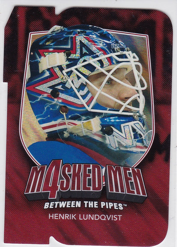 Henrik Lundqvist 2011-12 Between The Pipes Masked Men 4 card MM-27 Ruby