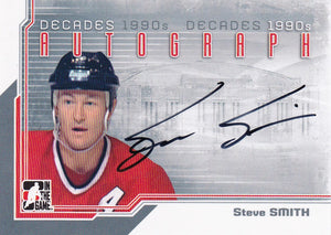 Steve Smith 2013-14 ITG Decades 1990s Autograph card A-SSM