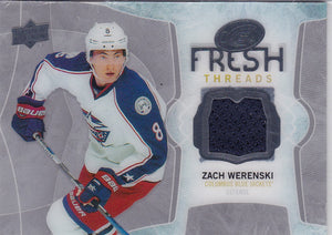 Zack Werenski 2016-17 Ice Fresh Threads Jersey card FT-ZW