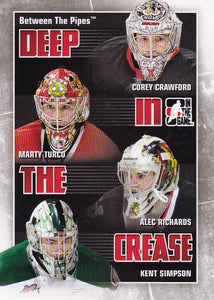 2010-11 Between The Pipes Deep In The Crease card DC-07 Chicago