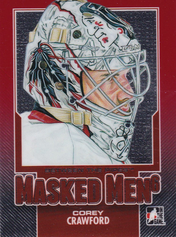 Corey Crawford 2013-14 Between The Pipes Masked Men 6 card MM-02