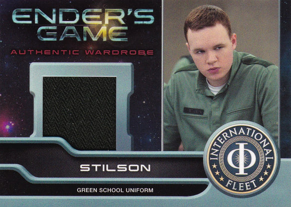 Ender's Game Caleb J. Thaggard as Stilson Wardrobe Relic card M04
