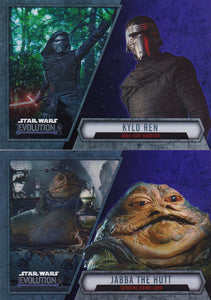 2016 Star Wars Evolution Purple parallel cards choose your numbers from the list