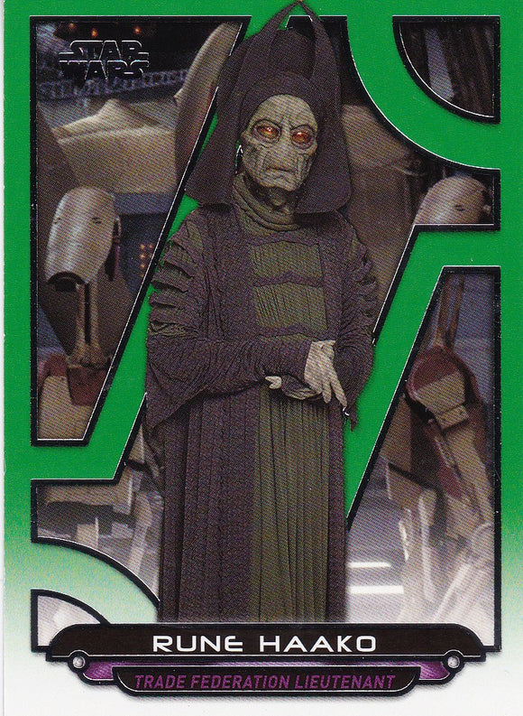Star Wars Galactic Files Reborn card TPM-15 Green Parallel #d 073/199