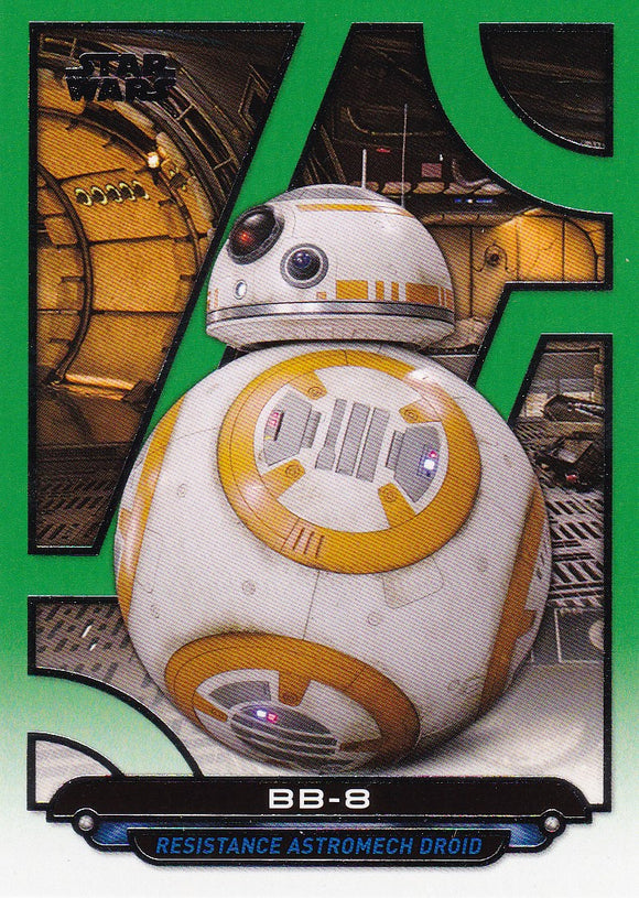 Star Wars Galactic Files Reborn card TFA-4 Green Parallel #d 086/199