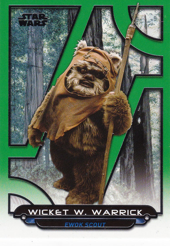Star Wars Galactic Files Reborn card ROTJ-3 Green Parallel #d 082/199