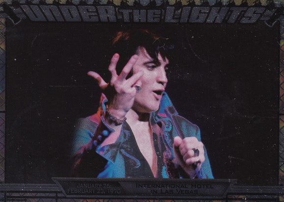 2010 Press Pass Elvis Milestones Under The Lights insert card UTL 2/12