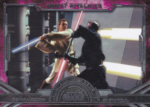 2016 Star Wars Masterwork Great Rivalries card GR-5 Obi-Wan Darth Maul