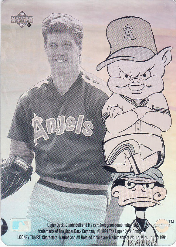 Comic Ball 3 Hologram sticker Porky Pig & Daffy with Jim Abbott