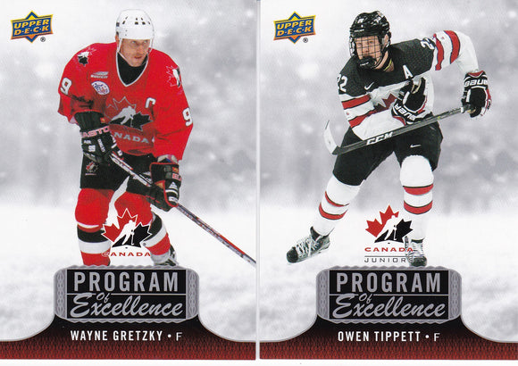 2017-18 Team Canada Juniors Program Of Excellence cards Choose your numbers