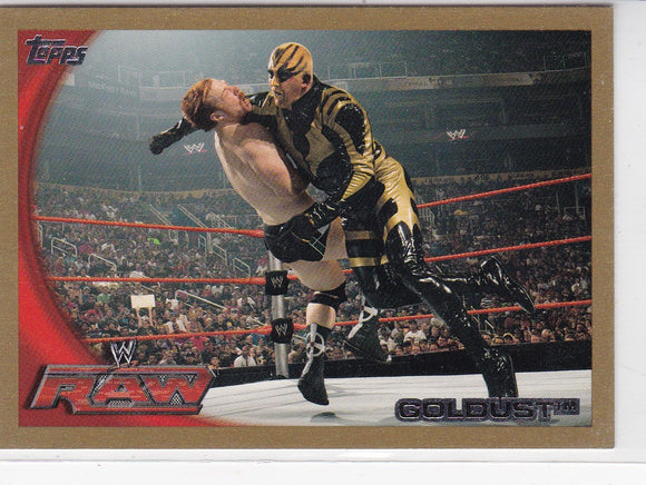Goldust 2010 Topps WWE card #31 Gold Parallel #d 33/50