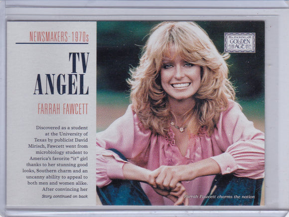 2014 Golden Age Newsmakers Insert card #8 TV Angel Farrah Fawcett