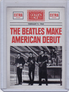 2014 Golden Age Headlines Insert card #7 The Beatles