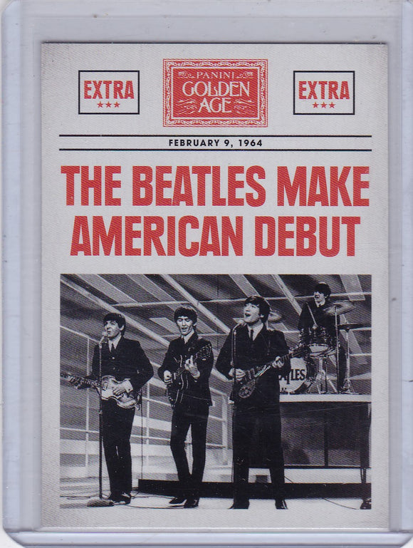 2014 Golden Age Headlines Insert card #7 The Beatles
