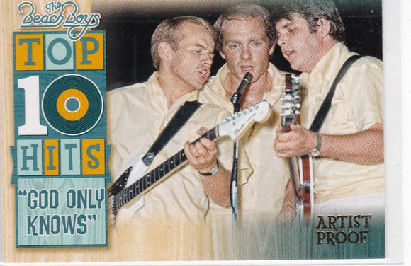 2013 Panini The Beach Boys Top 10 Hits Insert card #15 Artist Proof #d 93/99