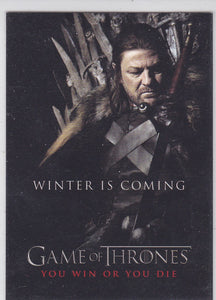 Game Of Thrones Season You Win Or You Die Insert SP1 Ned Stark
