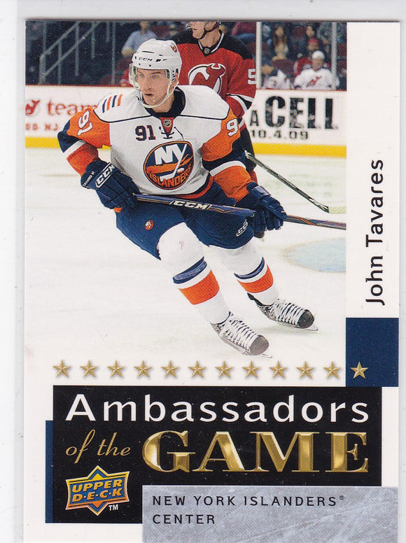 John Tavares 2009-10 Upper Deck Ambassadors Of The Game card AG56 SP