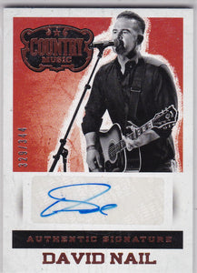 David Nail 2014 Panini Country Music Autograph card S-DN #d 329/344