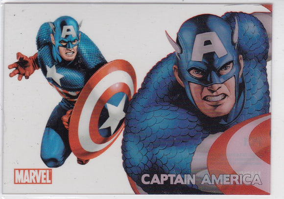 Marvel 70th Anniversary Clearly Heroic card PC1 Captain America