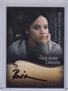 Vampire Diaries Season 1 Bianca Lawson as Emily Bennett Autographed card A20