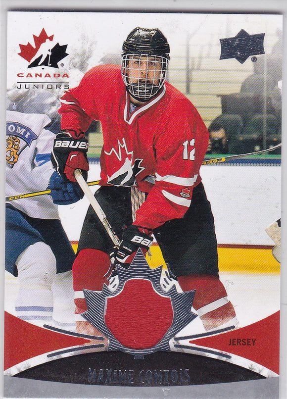 Maxime Comtois 2016-17 UD Team Canada Juniors Jersey card #133