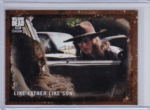 Walking Dead Season 8 card #3 Like Father Like Son Mud parallel #d 25/50