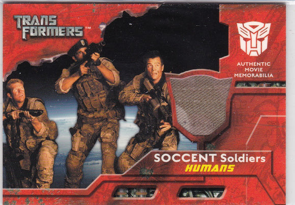 2007 Topps Transformers Movie Memorabilia SOCCENT Soldiers Humans Uniform Pants