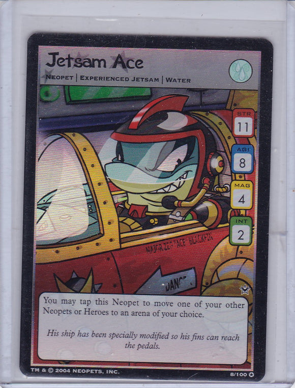 Neopets TCG Trading Card Game Return Of Dr. Sloth Jetsam Ace Foil card #8