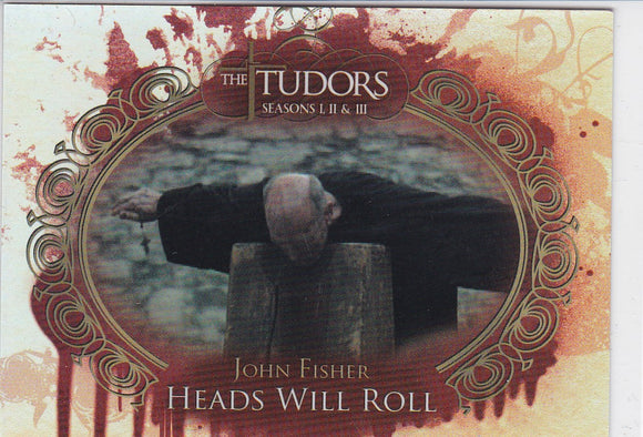 The Tudors Seasons 1 2 & 3 Heads Will Roll Foil Insert card HWR2