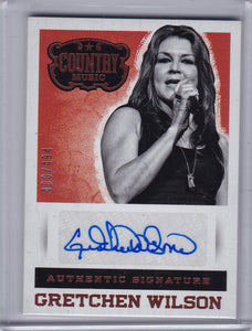 Gretchen Wilson 2014 Panini Country Music Autograph card S-GW #d 480/494